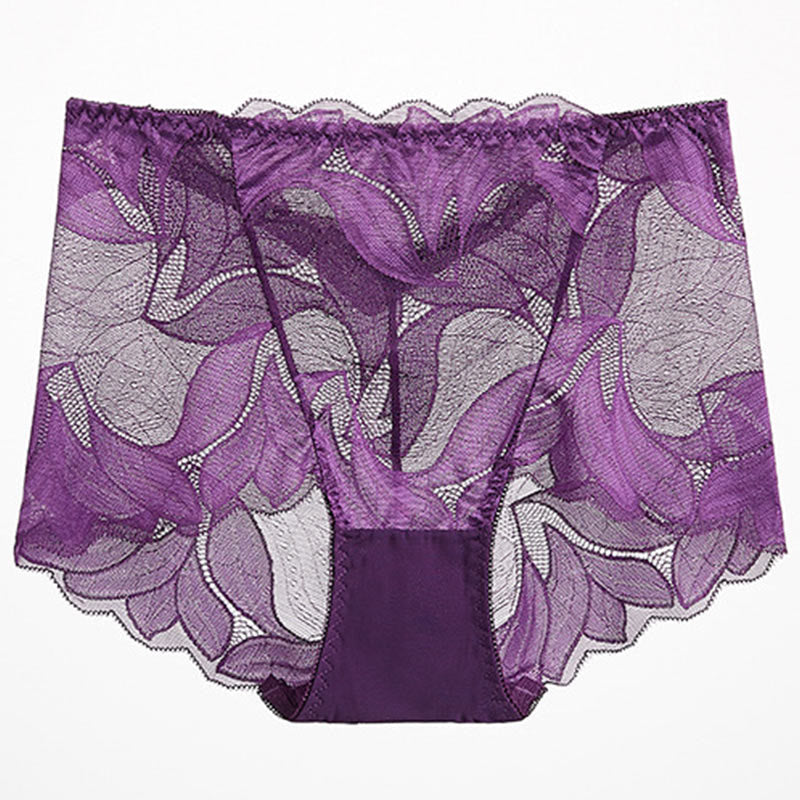 Atmungsaktive Spitzenhöschen (5er-Pack) - Lila - 2XL - image 17