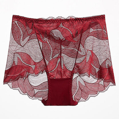 Atmungsaktive Spitzenhöschen (5er-Pack) - Wein - 2XL - image 12