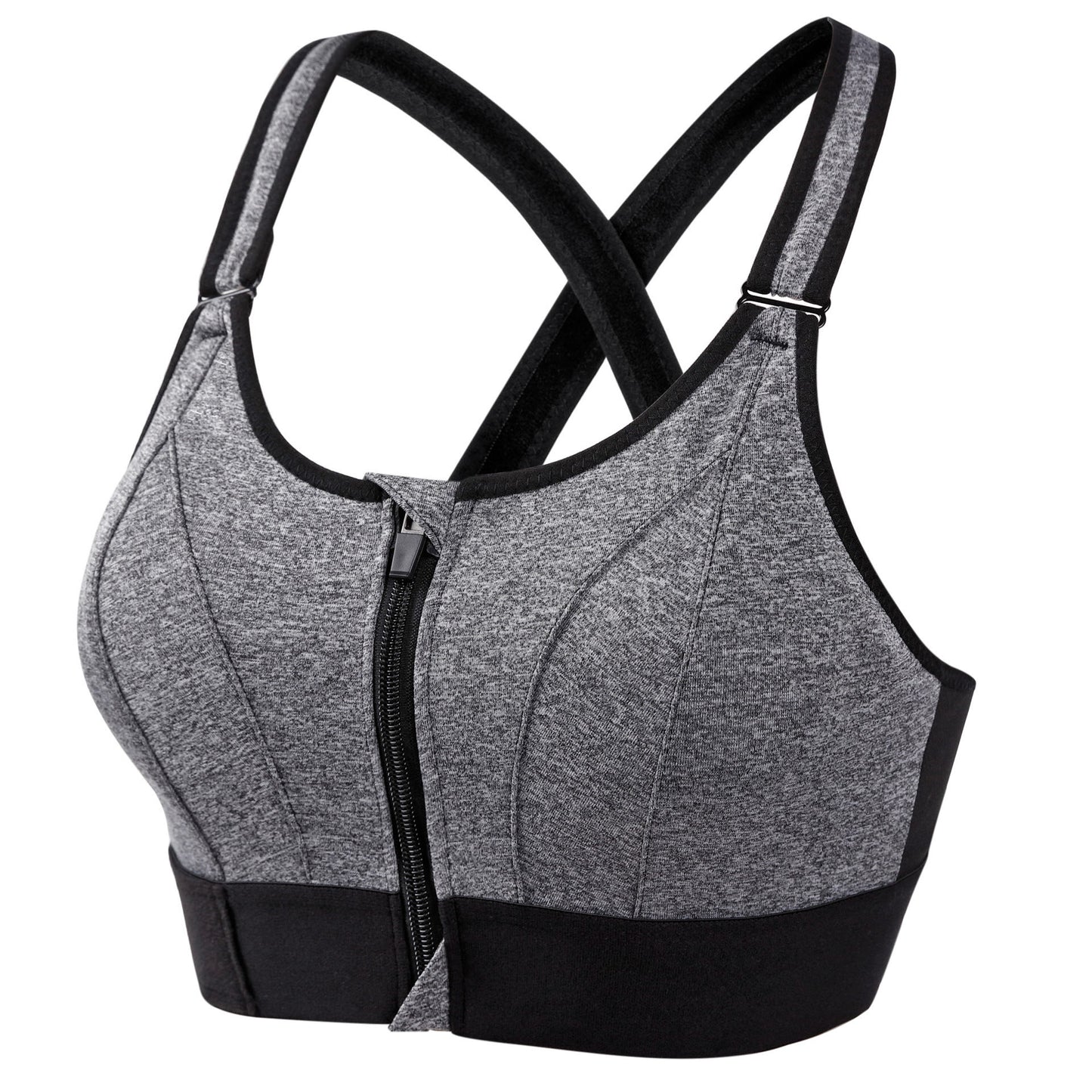 Sport-BHs mit gekreuztem Rücken - Grau - 5XL - image 9