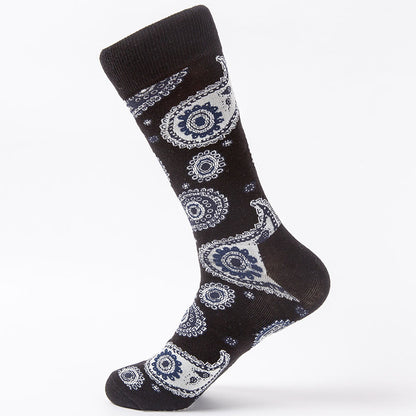 Viertelsocken mit kreativen Mustern in Übergröße (4 Paar)