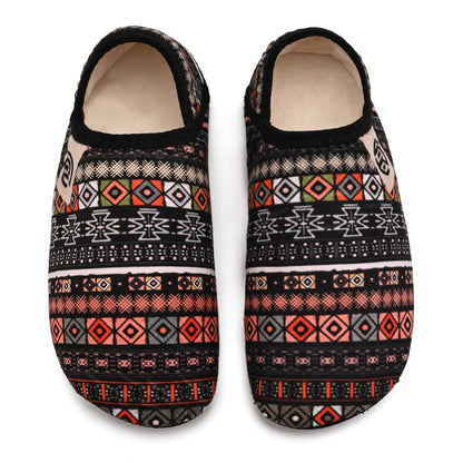 Mehrfarbige Hausschuhe in Übergröße - Braun - EU48-49 (US13-14) - image 4