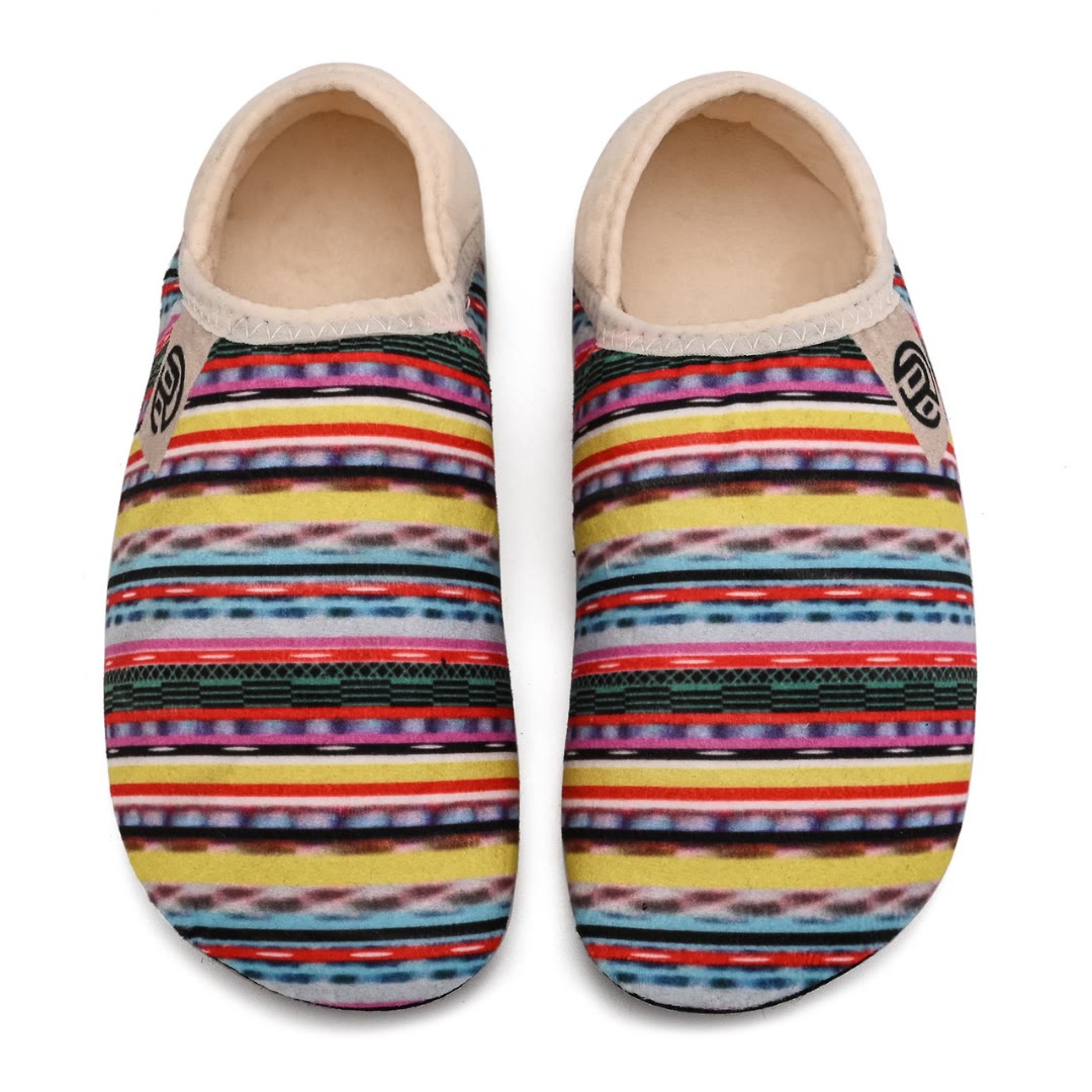 Mehrfarbige Hausschuhe in Übergröße - Regenbogen - EU48-49 (US13-14) - image 1