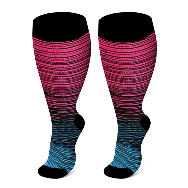 Bunte Cool Lines Kompressionsstrümpfe in Übergrößen 2XL-7XL (3 Paar) - image 20