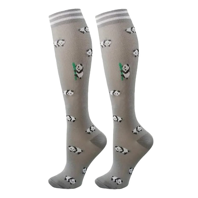 Kompressionsstrümpfe mit bunten Tiermustern (5 Paar) - image 3