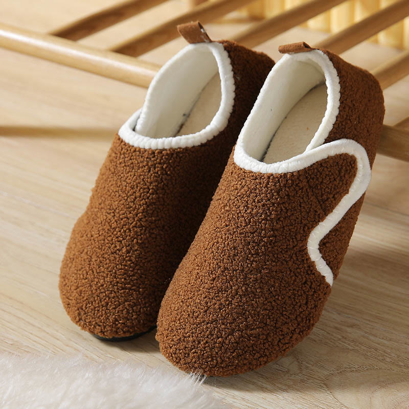 Übergrößen-Hausschuhsocken mit dicker Sohle - Braun - 2XL - image 3