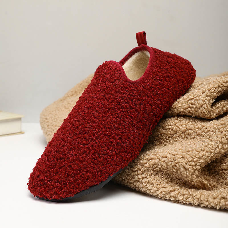 Warme Hausschuhsocken in Übergröße - Wein - 3XL - image 25
