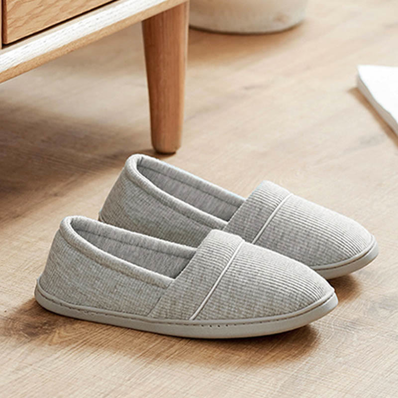 Weiche Baumwoll-Hausschuhsocken in Übergröße - Grau - EU43-44 (US9-10) - image 9