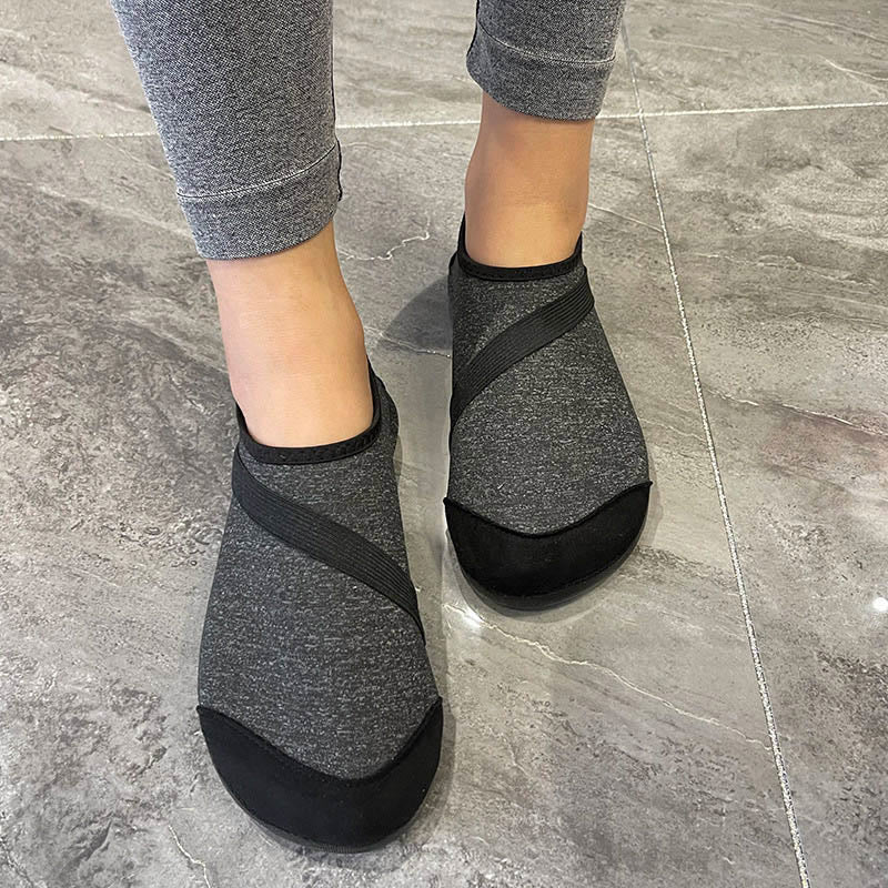 Indoor-Fitness-Hausschuhsocken in Übergröße - Schwarz - EU43-44 (US9-10) - image 2