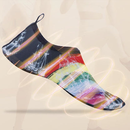 Regenbogen-Hausschuhsocken in Übergröße - image 2