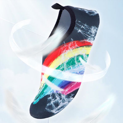 Regenbogen-Hausschuhsocken in Übergröße - image 3