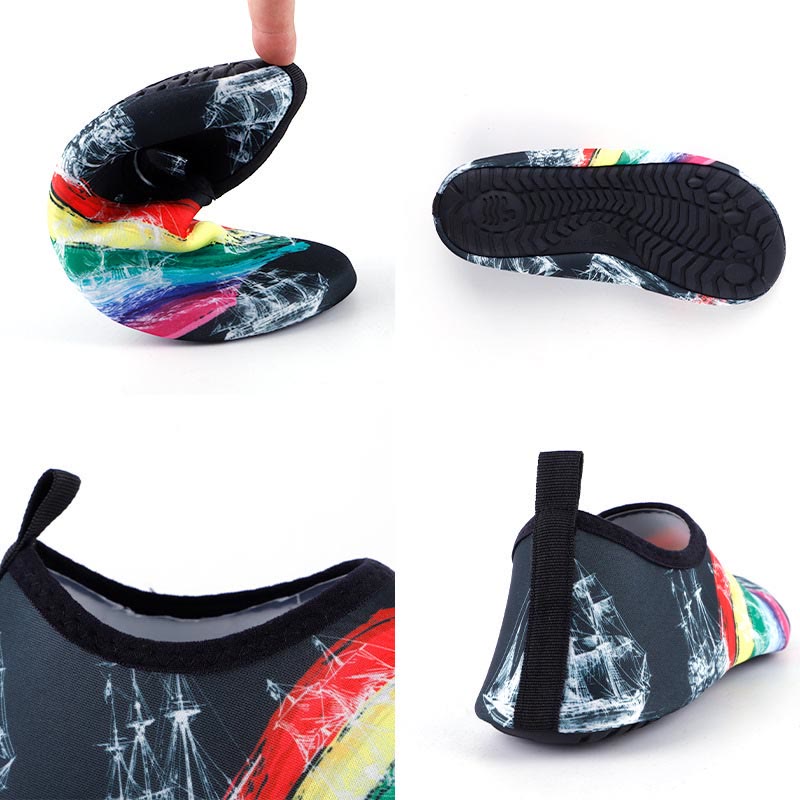 Regenbogen-Hausschuhsocken in Übergröße - image 4