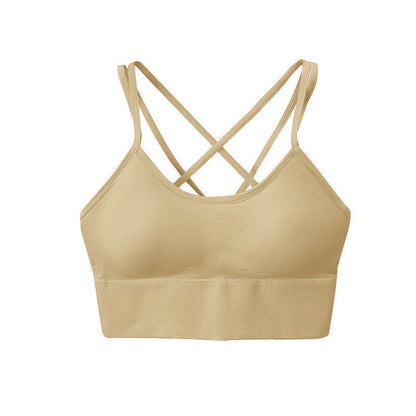 Sport-BHs mit gekreuztem Rücken - Nackt - 3XL - image 6