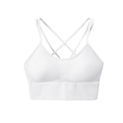 Sport-BHs mit gekreuztem Rücken - Weiß - 3XL - image 5