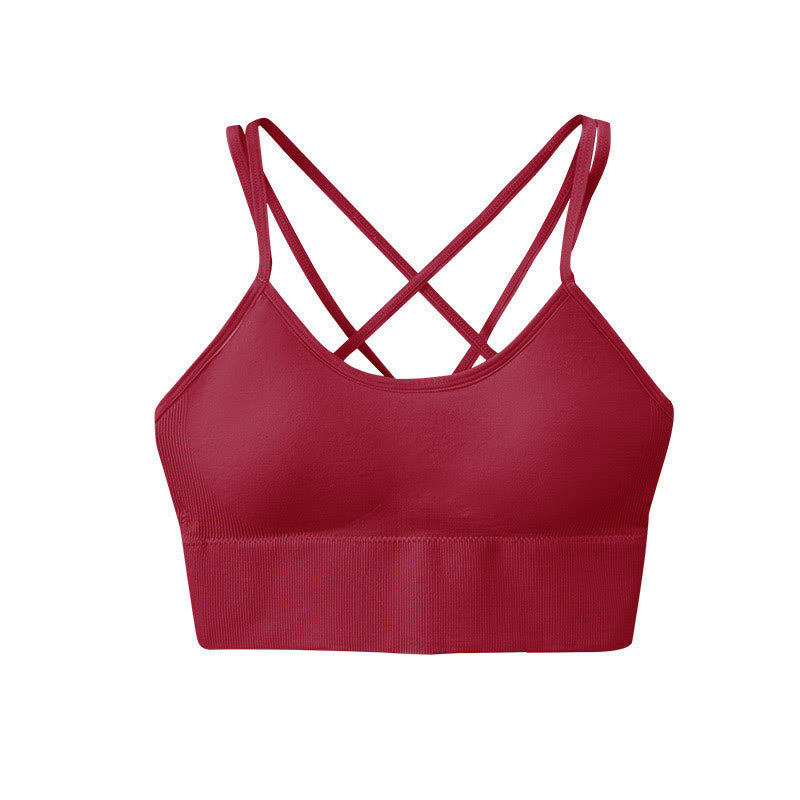 Sport-BHs mit gekreuztem Rücken - Grün - 3XL - image 10