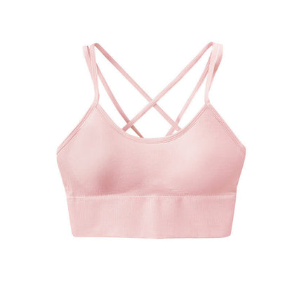 Sport-BHs mit gekreuztem Rücken - Rosa - 3XL - image 9
