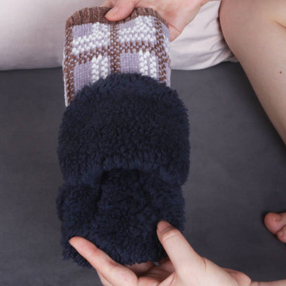 Übergrößen-Hausschuhsocken mit Gittermuster - image 4