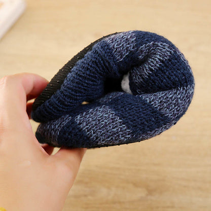 Karierte Slipper-Socken in Übergröße