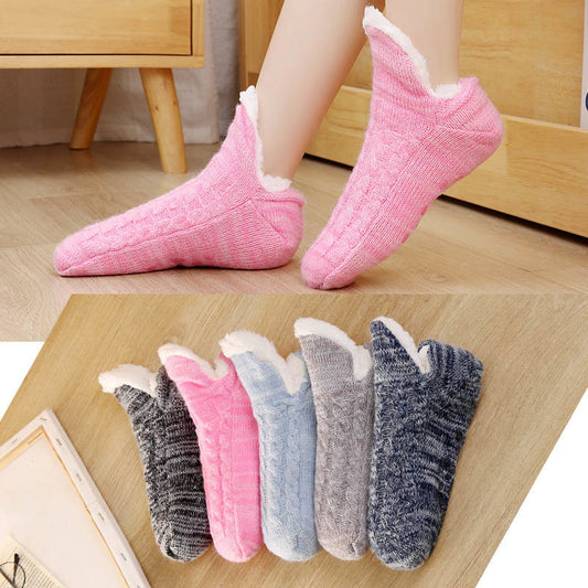 Plüsch-Slipper-Socken in Übergröße