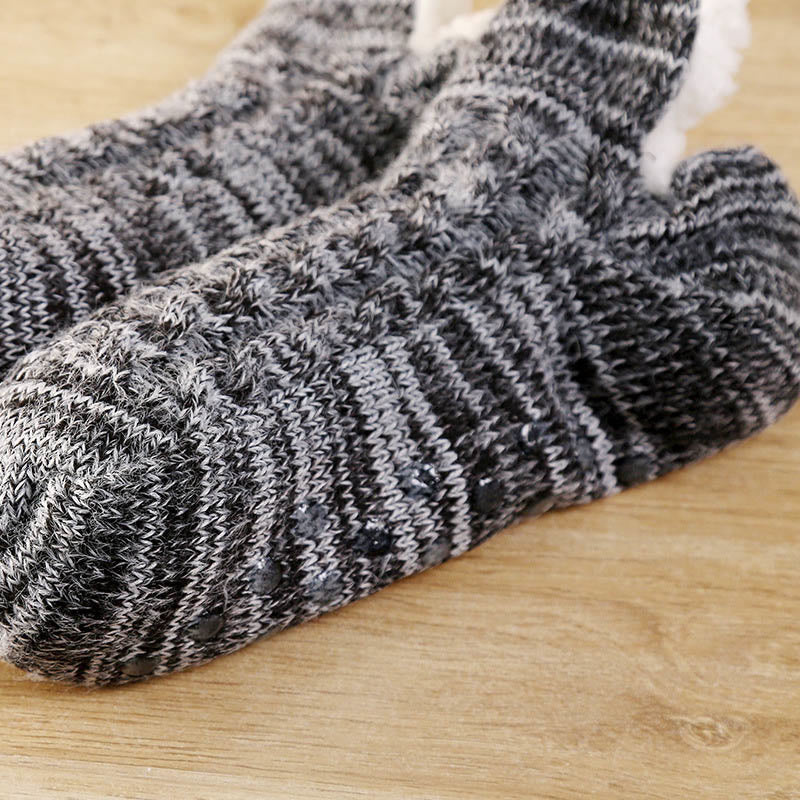 Plüsch-Slipper-Socken in Übergröße