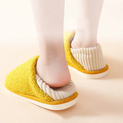 Übergröße Slipper-Socken mit Schneeflockenmuster