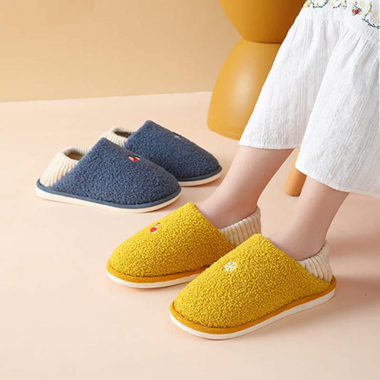 Übergröße Slipper-Socken mit Schneeflockenmuster