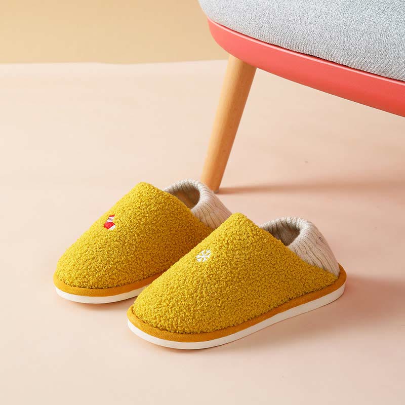 Übergröße Slipper-Socken mit Schneeflockenmuster
