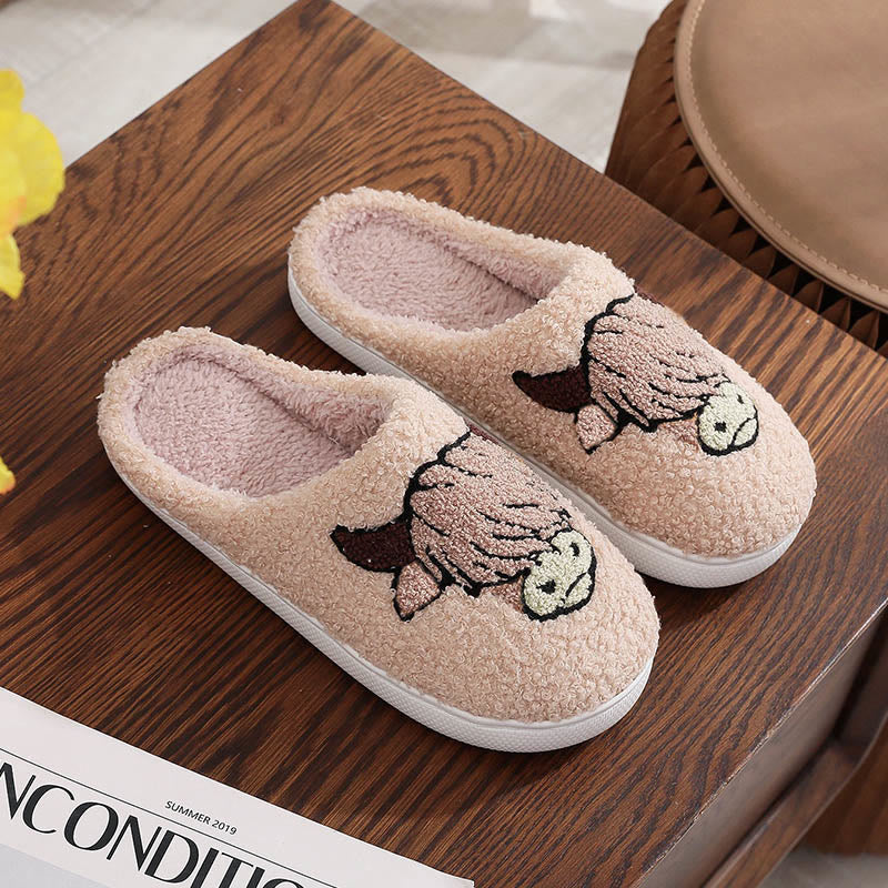 Hausschuhe mit Tiermuster in Übergröße - Khaki - EU 44-45 (US 10-11) - image 2