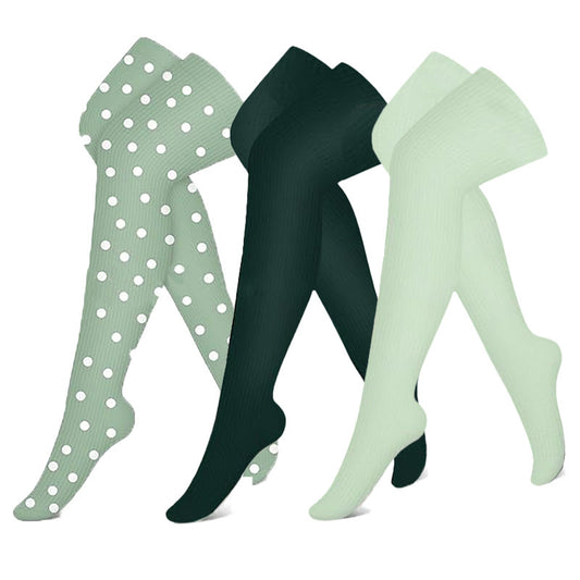 Oberschenkelhohe Kompressionsstrümpfe der Green Series (3 Paar)