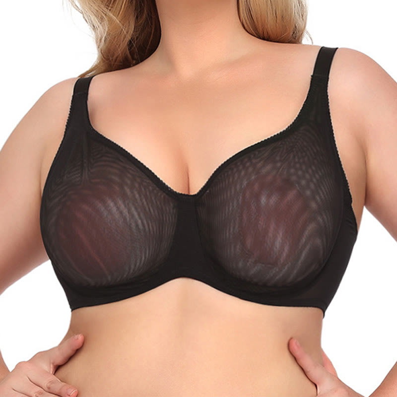 Ultradünne kabellose BHs - Schwarz - 44 - E - image 0