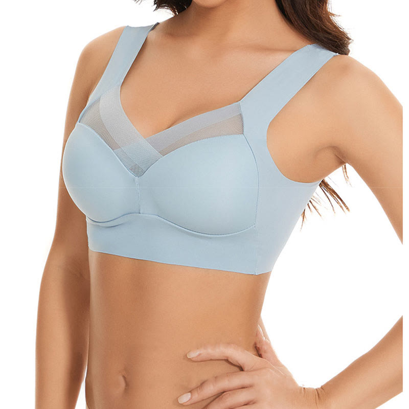 Nahtlose, kabellose Sport-BHs aus Spitze (2er-Pack) - image 3