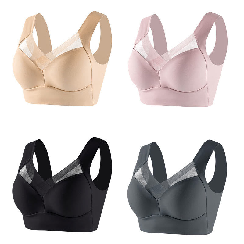 Nahtlose, kabellose Sport-BHs aus Spitze (2er-Pack) - image 4