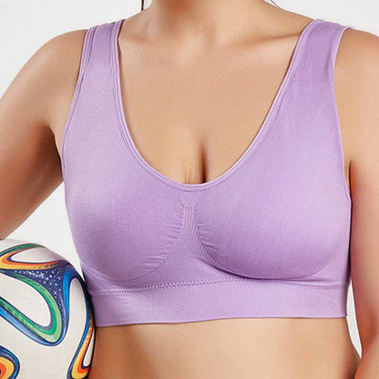 Nahtlose Komfort-Sport-BHs - Hellviolett - 4XL - image 11