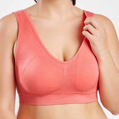 Nahtlose Komfort-Sport-BHs - Rose - 4XL - image 9