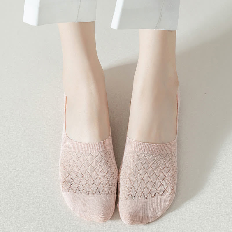 Elastische, unsichtbare Socken mit Gittermuster (8 Paar) - image 1