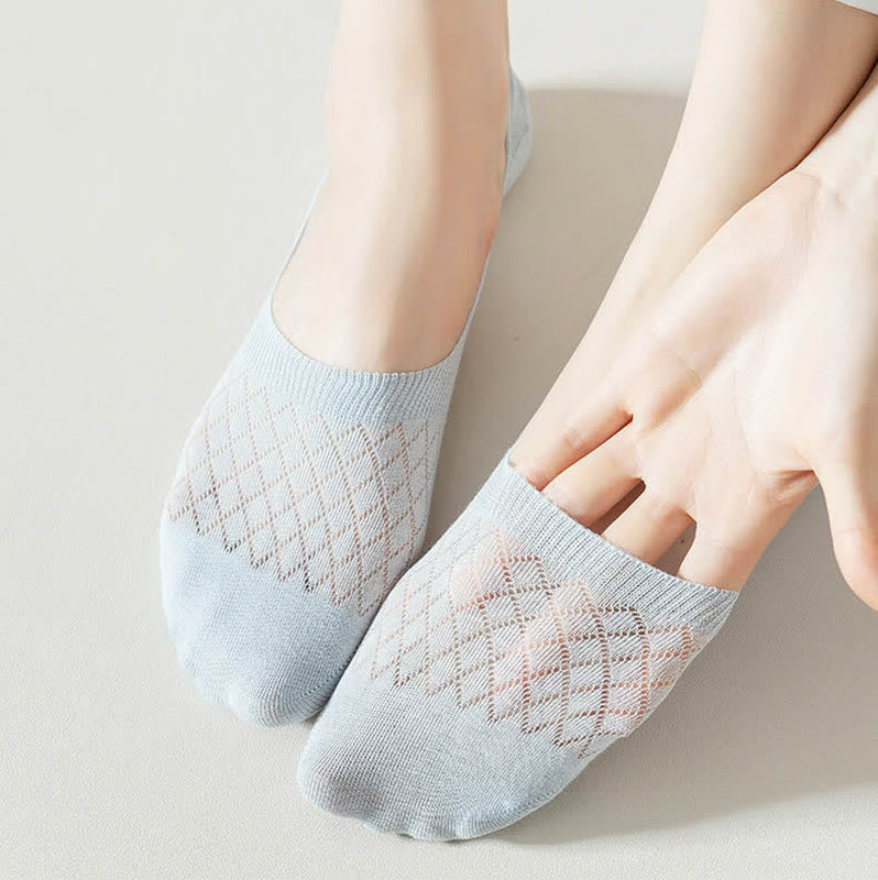 Elastische, unsichtbare Socken mit Gittermuster (8 Paar) - image 8