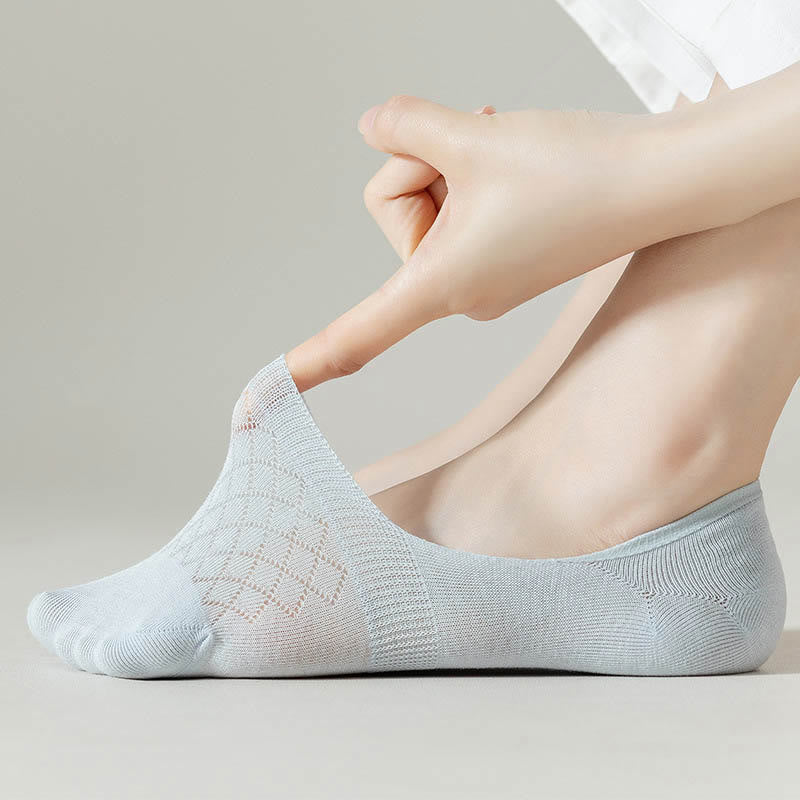 Elastische, unsichtbare Socken mit Gittermuster (8 Paar) - image 10