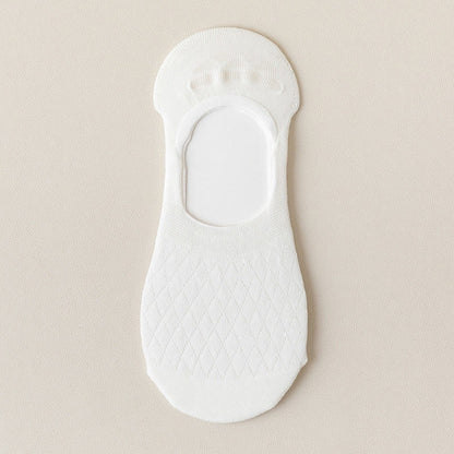 Elastische, unsichtbare Socken mit Gittermuster (8 Paar) - Weiß - EU37-40 (US4-7) - image 11