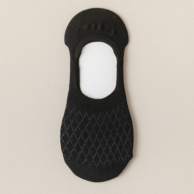 Elastische, unsichtbare Socken mit Gittermuster (8 Paar) - Schwarz - EU37-40 (US4-7) - image 14