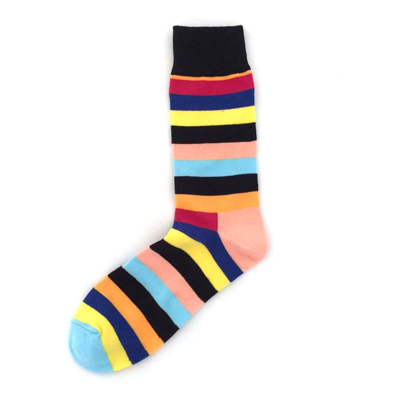 Viertelsocken mit Farbstreifen (5 Paar) - image 3