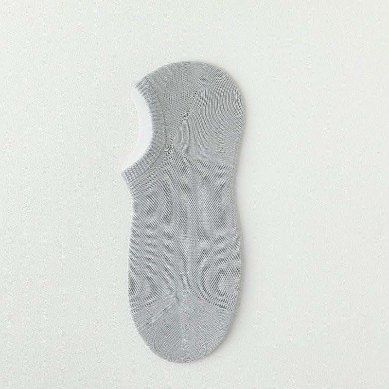 Sommerliche, einfarbige, unsichtbare Socken (7 Paar) - Hellgrau - EU38-44 (US5-10) - image 10