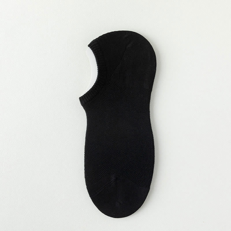 Sommerliche, einfarbige, unsichtbare Socken (7 Paar) - Schwarz - EU38-44 (US5-10) - image 12