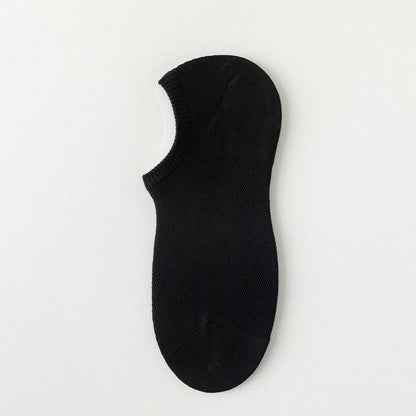 Sommerliche, einfarbige, unsichtbare Socken (7 Paar) - Schwarz - EU38-44 (US5-10) - image 12