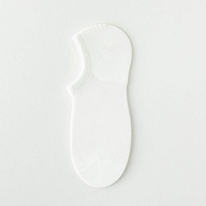 Sommerliche, einfarbige, unsichtbare Socken (7 Paar) - Weiß - EU38-44 (US5-10) - image 9