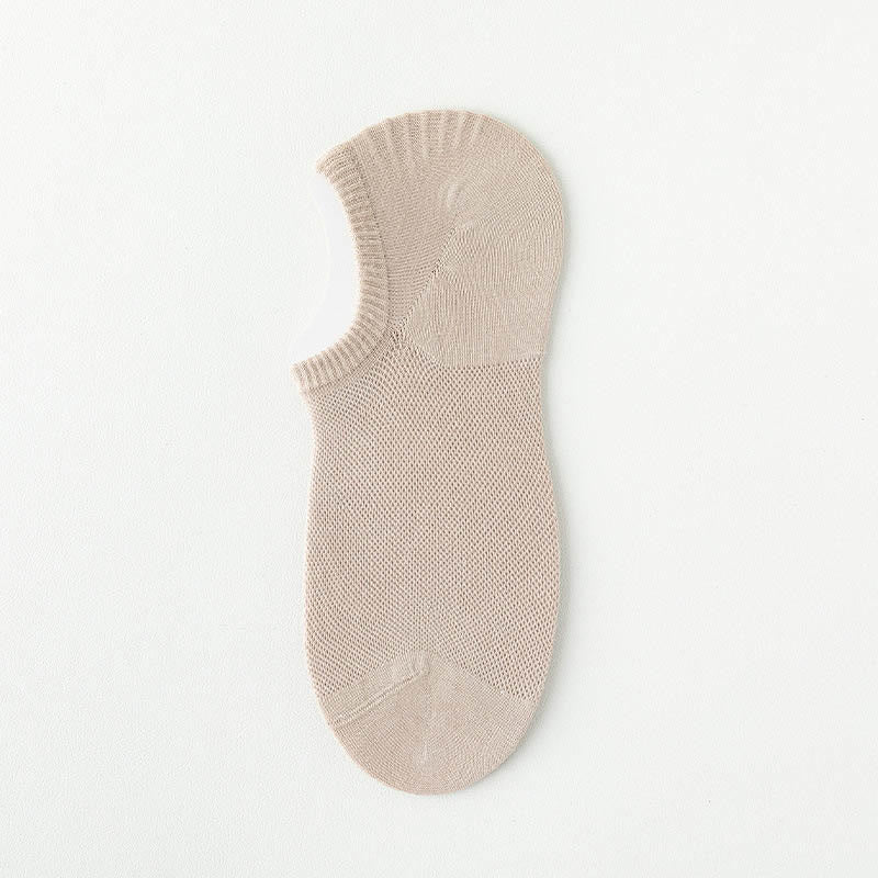 Sommerliche, einfarbige, unsichtbare Socken (7 Paar) - Beige - EU38-44 (US5-10) - image 8