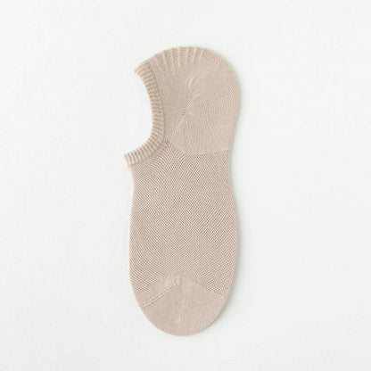 Sommerliche, einfarbige, unsichtbare Socken (7 Paar) - Beige - EU38-44 (US5-10) - image 8