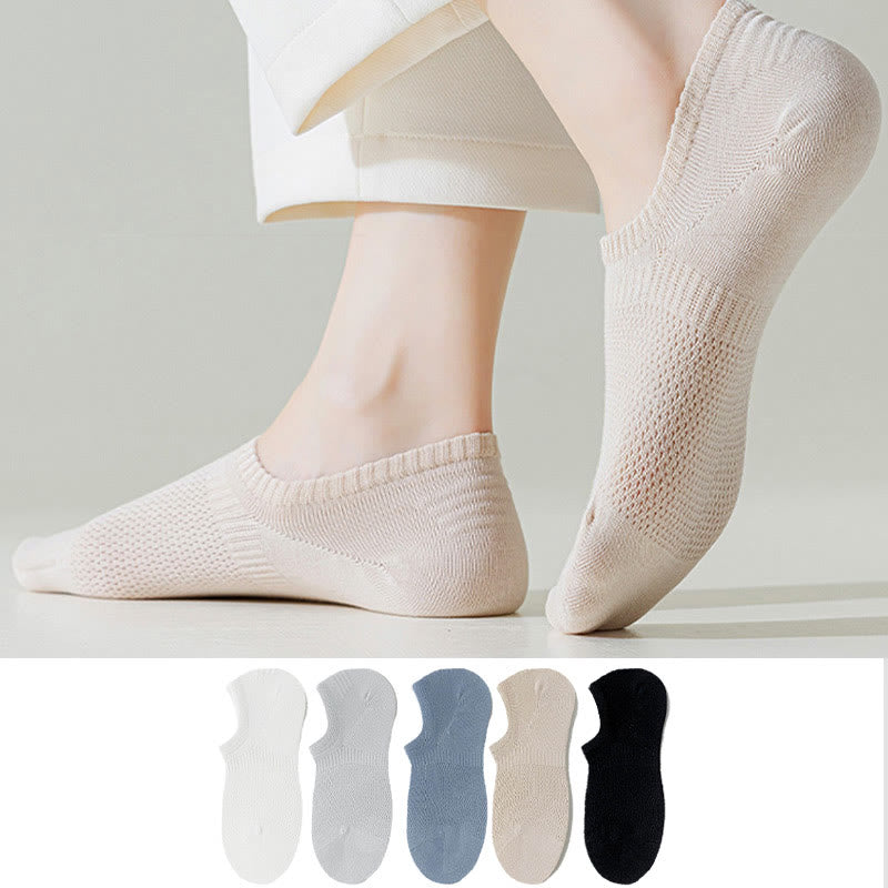 Sommerliche Mesh-No-Show-Socken (5 Paar) - Mehrfarbig - EU38-44 (US5-10) - image 0
