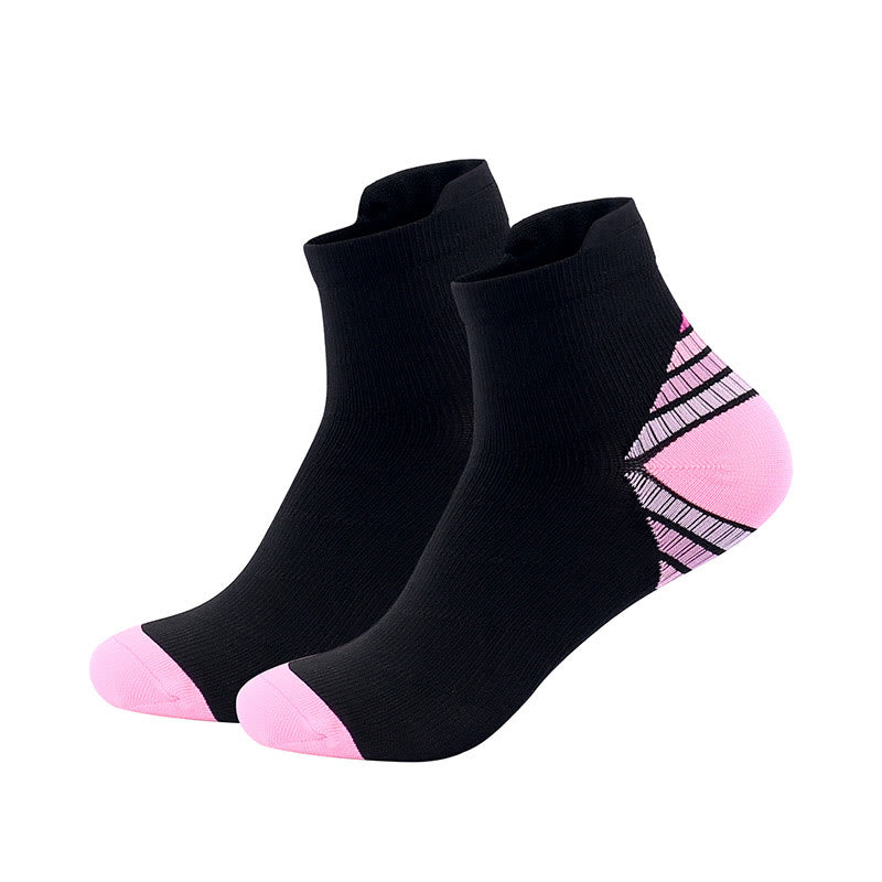 Gepolsterte Kompressionssocken für den Knöchelbereich in Übergröße (7 Paar) - Rosa - EU40-46 (US7-12) - image 4