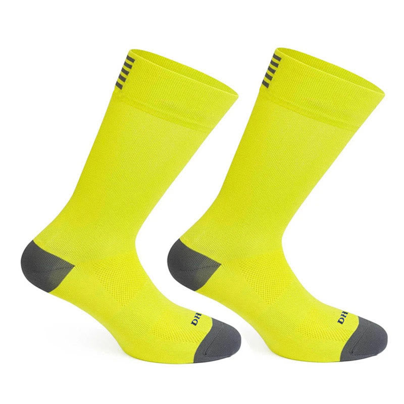 Mesh-Sport-Viertelkompressionssocken (4 Paar) - Gelb - EU39-46 (US6-12) - image 5