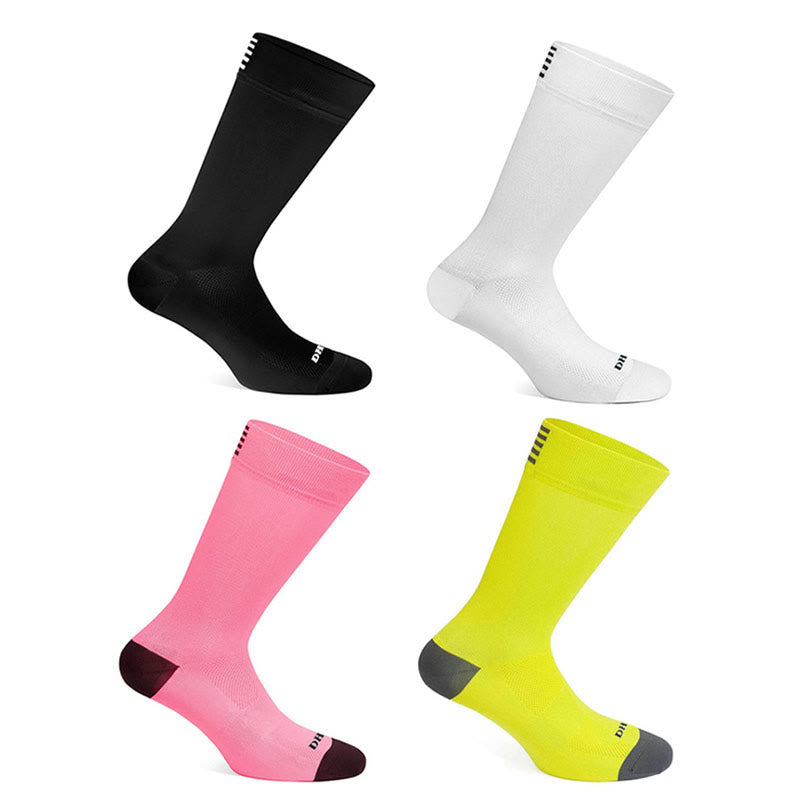 Mesh-Sport-Viertelkompressionssocken (4 Paar) - Mehrfarbig - EU39-46 (US6-12) - image 0