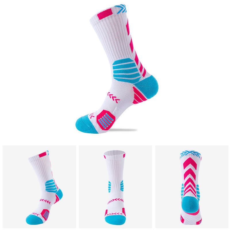 Modische Viertel-Kompressionsstrümpfe in Übergröße (5 Paar) - Rosa - EU38-44 (US5-10) - image 1